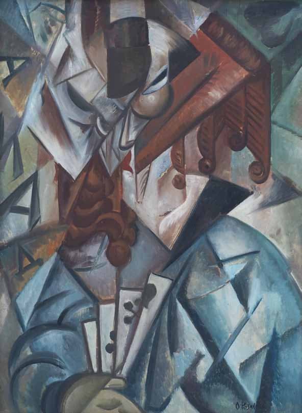 Olga ROZANOVA — Lady with playing cards,1910, 1910