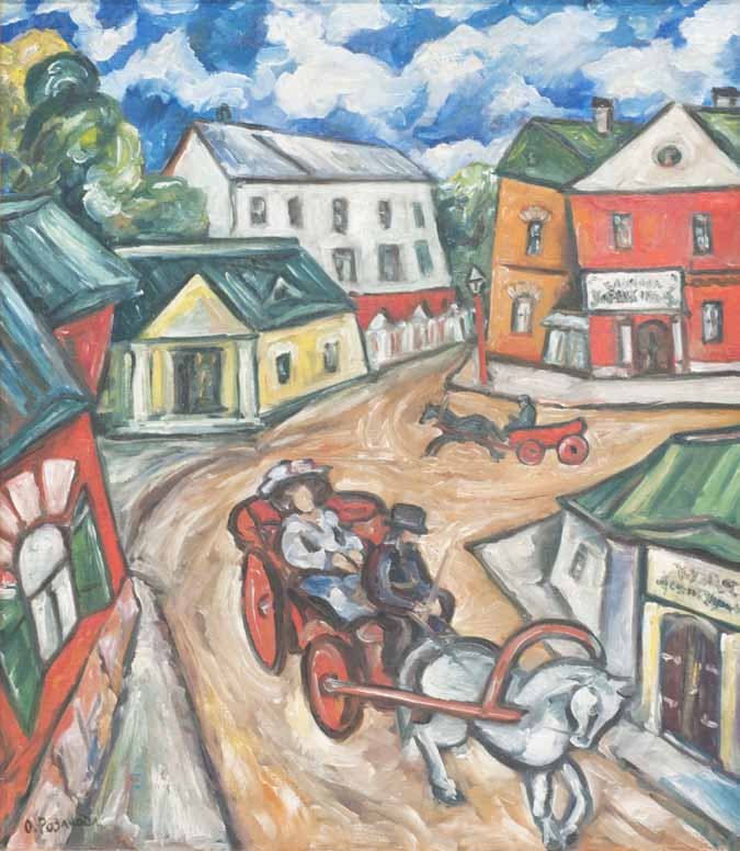 Olga ROZANOVA — Town Landscape, June 1912, 1912