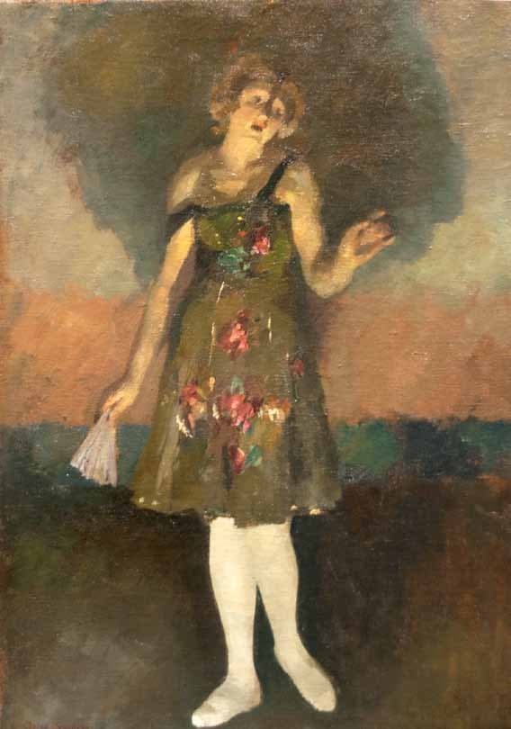 Sergei Sudeikin — Dancer (Portrait of artist’s wife Olga Glebova - Sudeikina), ca. 1907, ca. 1907