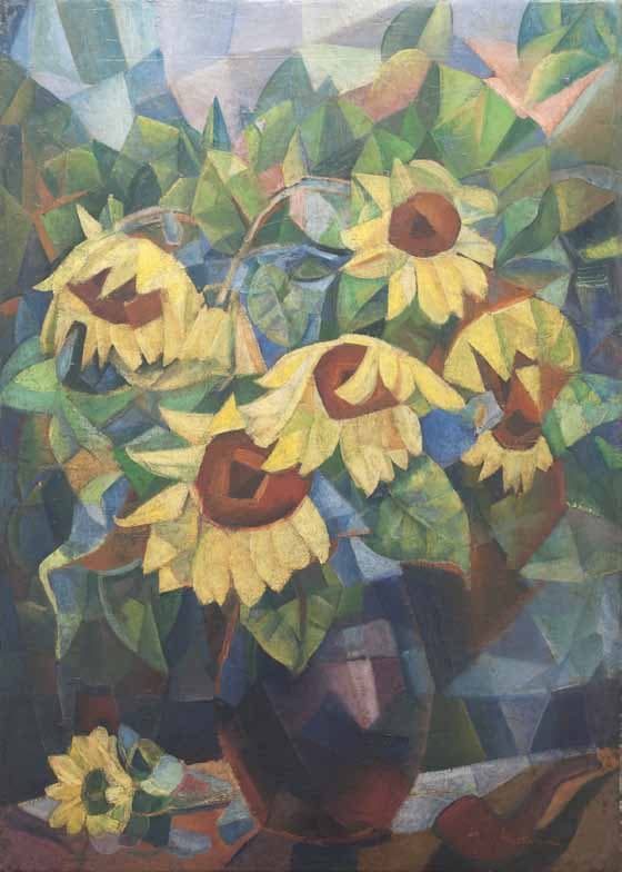 Nathan Altman — Sunflowers, beginning of 1910, 1910