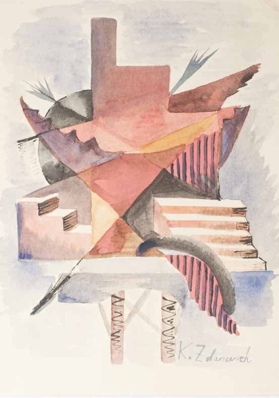 Kirill Zdanevich — Theatrical composition, ca. 1920’s, ca. 1920