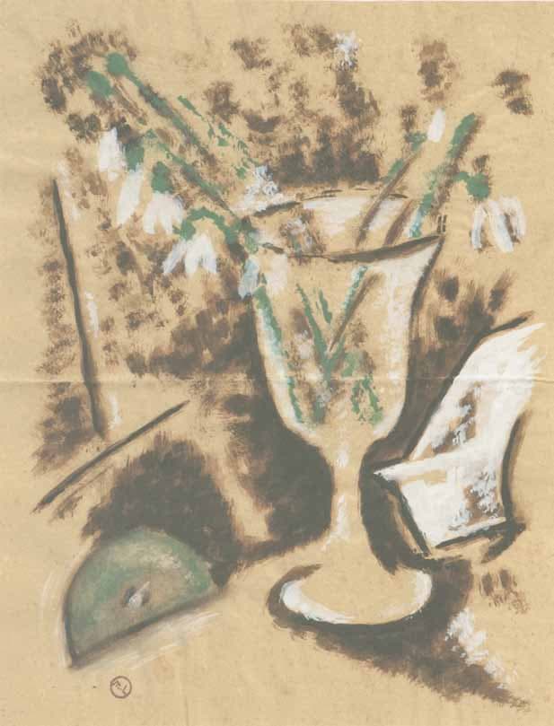 Mikhail LARIONOV — Still Life with Wine Glass, middle of 1920’s, 1920