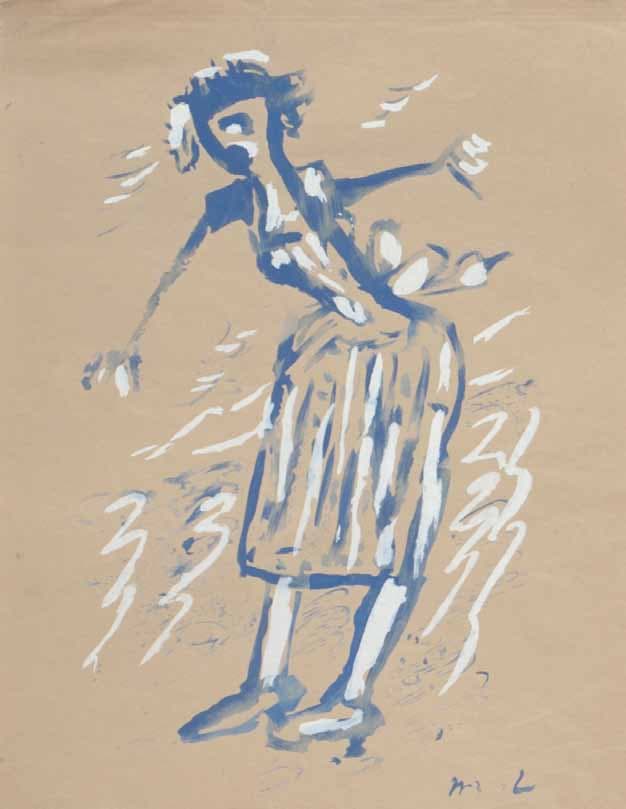 Mikhail LARIONOV — Woman on the Beach, 1920’s, 1920